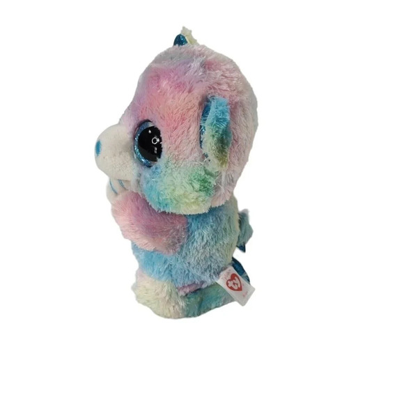 TySilk Beanie Boo Hope Praying Bear Colorful Plush Stuffed Animal Metallic FLAW - Picture 2 of 9